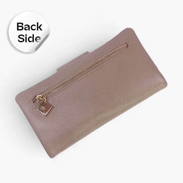 Chrisbella Beige Leather Purse