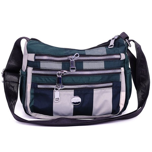 Checkered Pattern Crossbody Messenger Bag - Stylish & Trendy