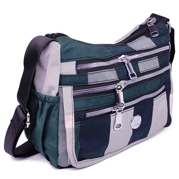 Checkered Pattern Crossbody Messenger Bag - Stylish & Trendy