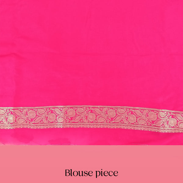 Dola Silk Saree - Rani Pink