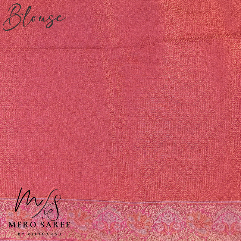 Regal Rani Pink Kanjivaram Banarasi Silk Elegance