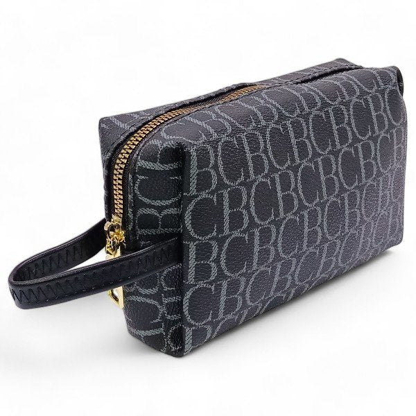 Chrisbella Trendy Black Pouch Bag