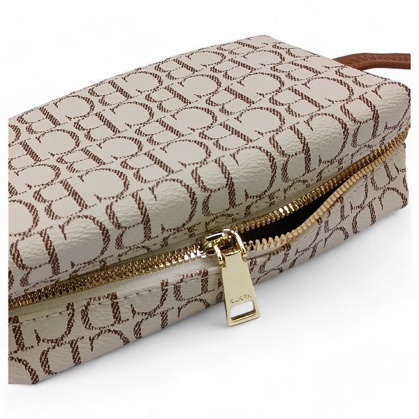 Chrisbella Stylish Pouch Bag in Cream