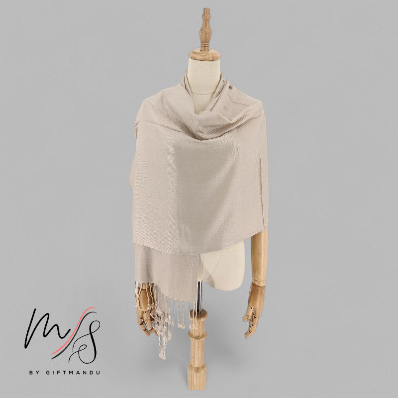 Sophisticated Plain Hue Pashmina Scarf